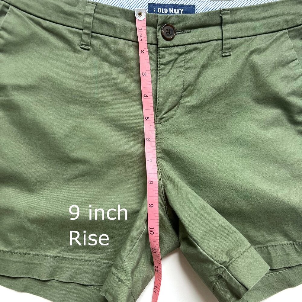 Old Navy Women’s Everyday Short, 2 pair, khaki, green, size 0 - Picture 8 of 15